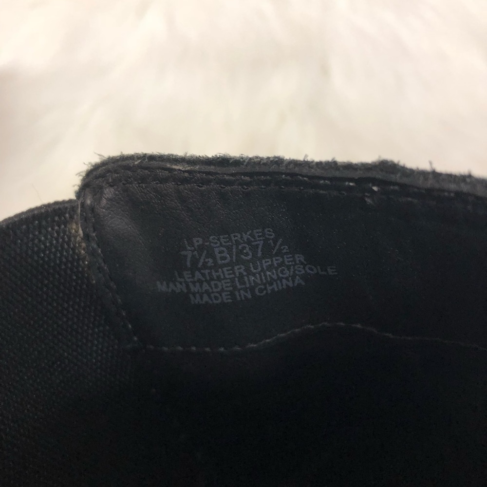 Lucky Brand Chelsea Black wedge suede booties - Picture 8 of 8